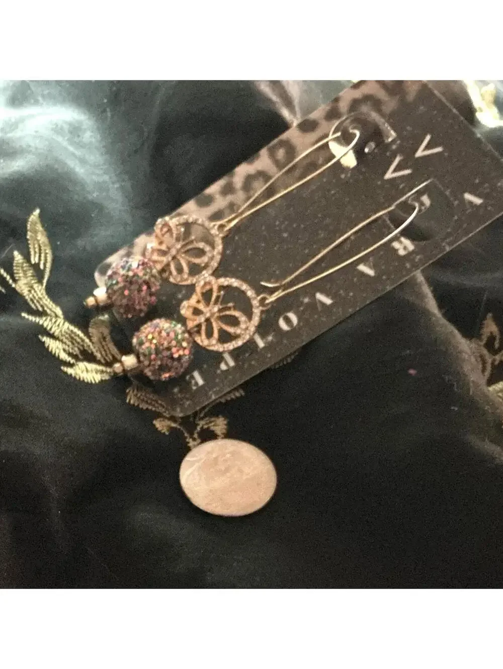 // Orb Butterfly Earrings